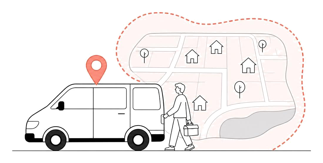 Service-area business: you drive out to your customers